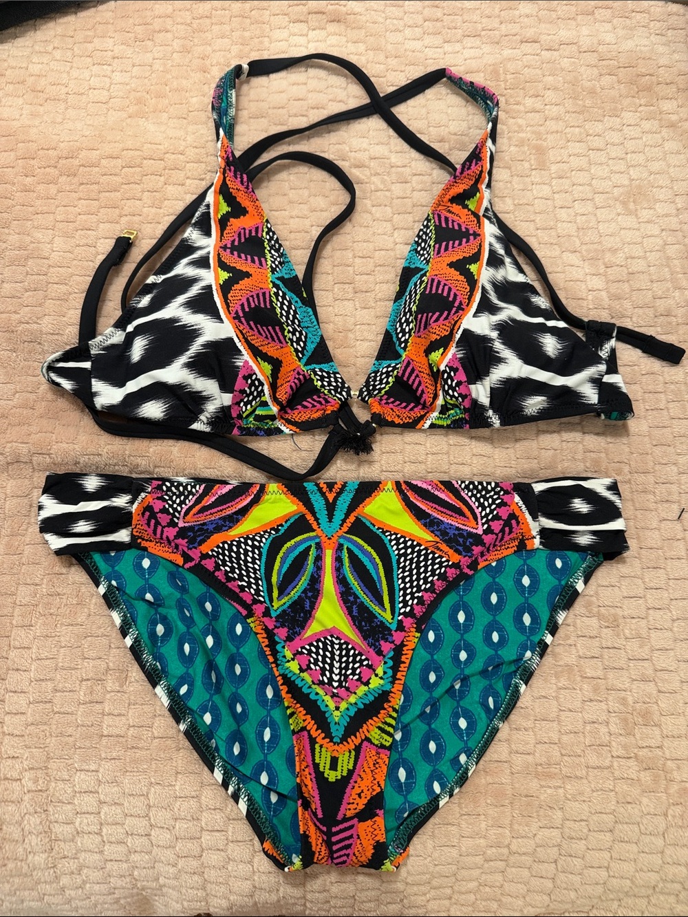 Trina Turk Africana Triangle Bikini Set